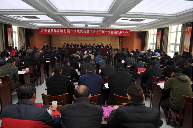 江蘇省淮海農(nóng)場召開第七屆職工代表大會(huì)第一次會(huì)議.jpg
