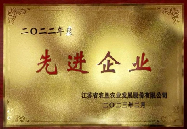 淮海分公司榮獲2022年度“三夏”工作優(yōu)勝單位、2022年度蘇墾農(nóng)發(fā)先進(jìn)企業(yè)